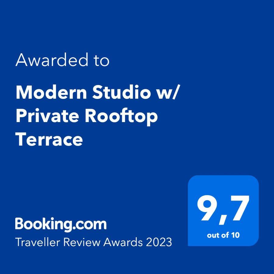 Modern Studio w/ Private Rooftop Terrace Málaga Exterior foto