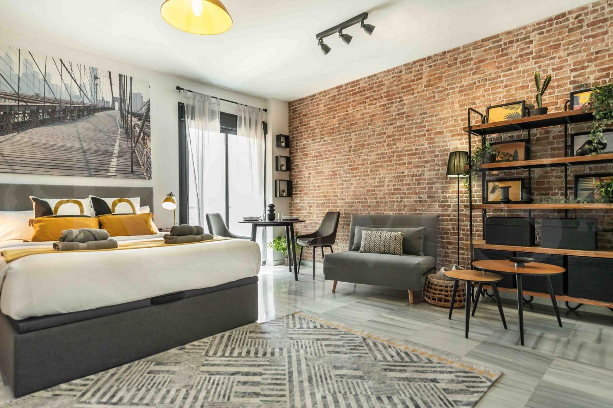 Modern Studio w/ Private Rooftop Terrace Málaga Exterior foto