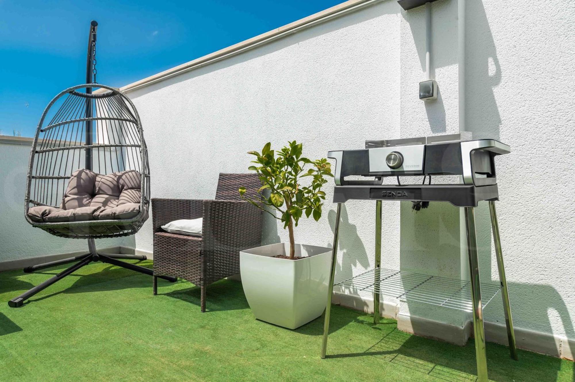 Modern Studio w/ Private Rooftop Terrace Málaga Exterior foto